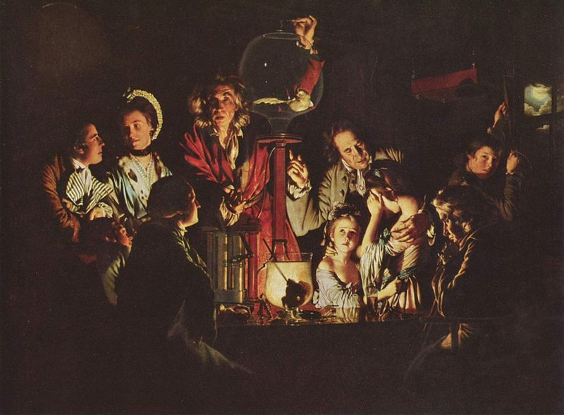 An Experiment on a Bird in an Air Pump by Joseph Wright of Derby 1768 An Experiment on a Bird in an Air Pump by Joseph Wright of Derby 1768